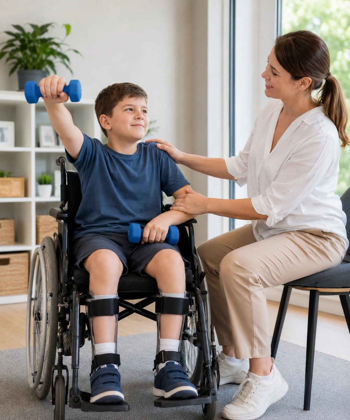 Guardian Nursing Agency NDIS Support Provider supporting a young NDIS participant with strength, confidence and daily skills