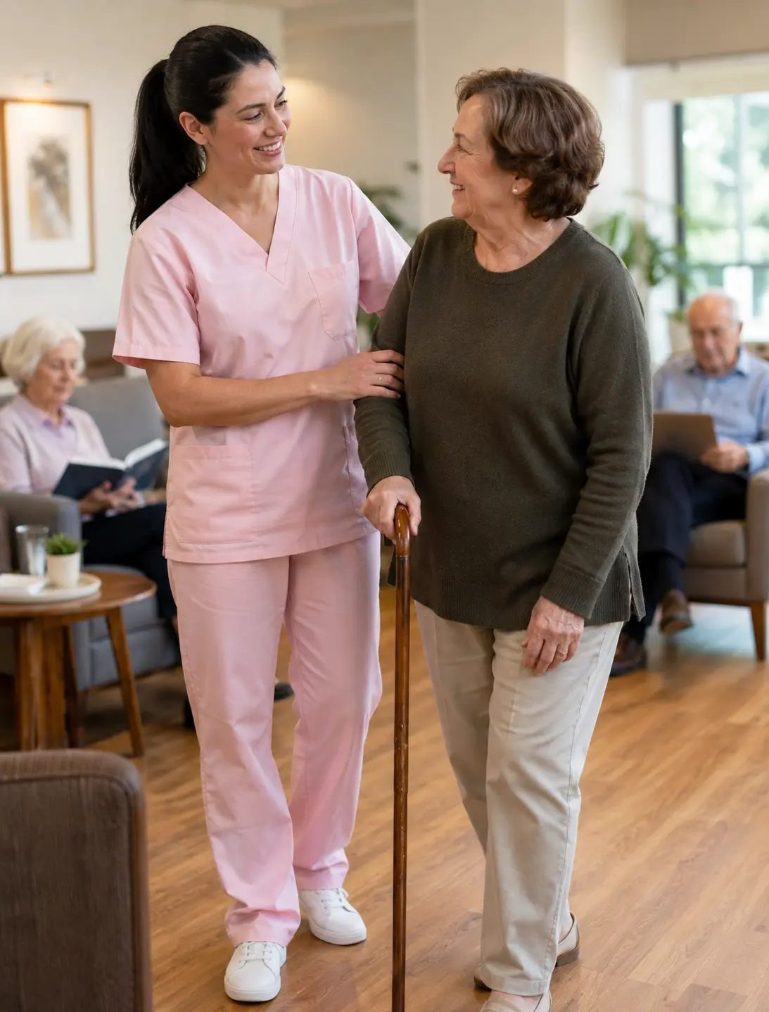 Contact GNA Services for compassionate nursing care, mobility support and family confidence