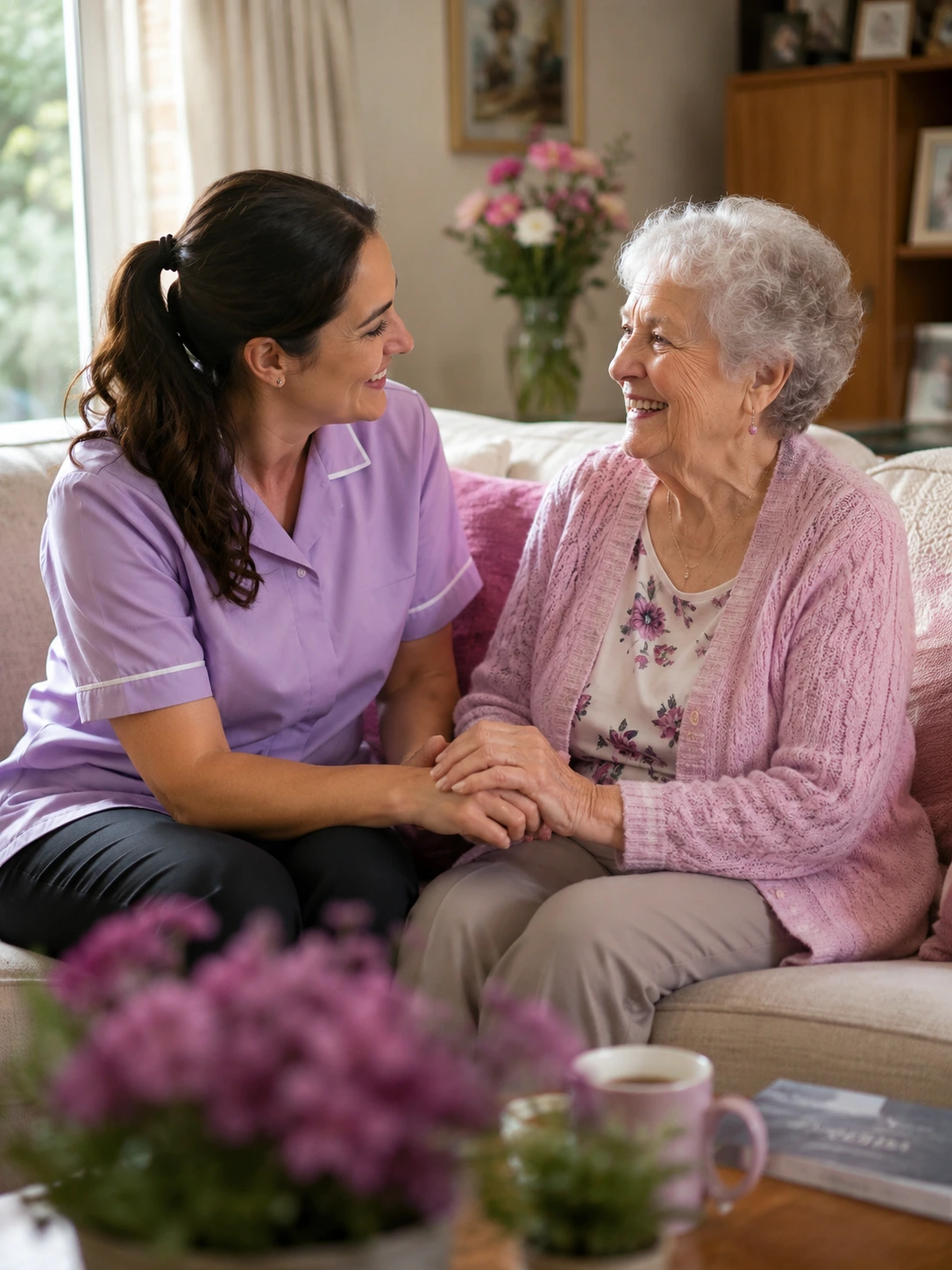 Compassionate aged care worker