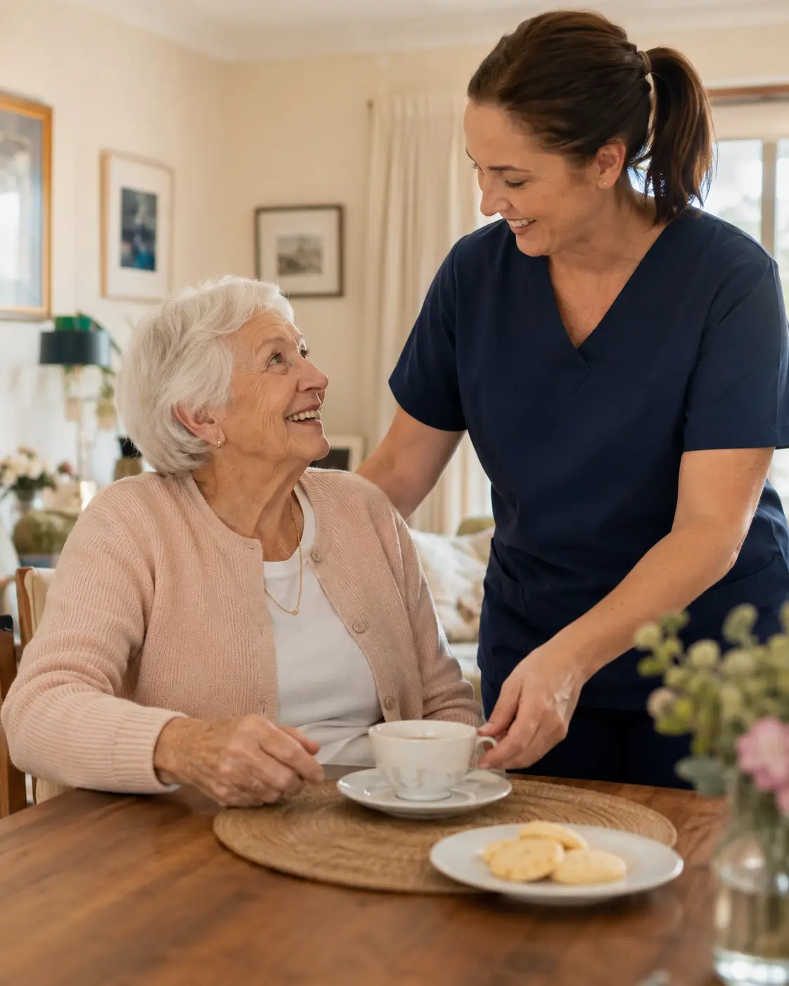 GNA Services NDIS and Aged Care Provider offering warm meal support and companionship in WA and NSW